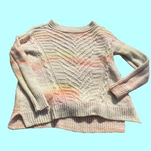 Pastel Knit Crew Sweater
